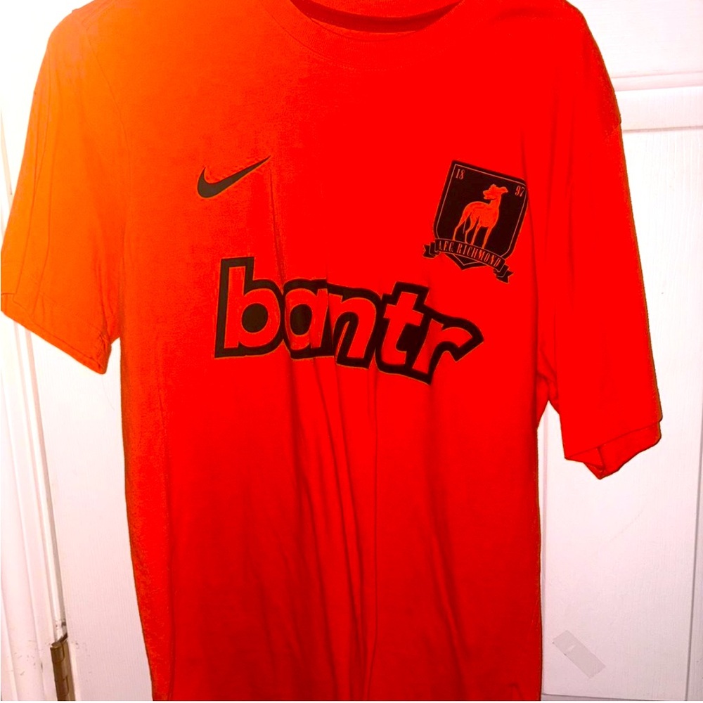 Nike Orange and Red Tee with Logo